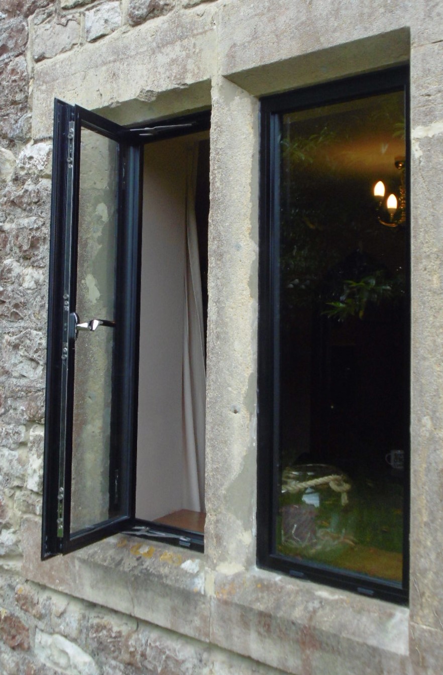 Slimline Aluminium Windows Stone Mullions Shepton Mallett Slimline Aluminium Windows Stone Mullions Shepton Mallett
