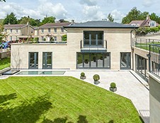 Design, manufacture and installation of timber bifold doors and windows at Northfield Villa - Bath