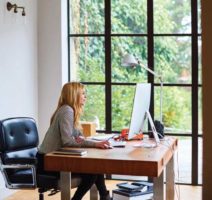 Woman At Desk