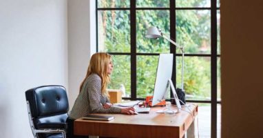 Woman At Desk