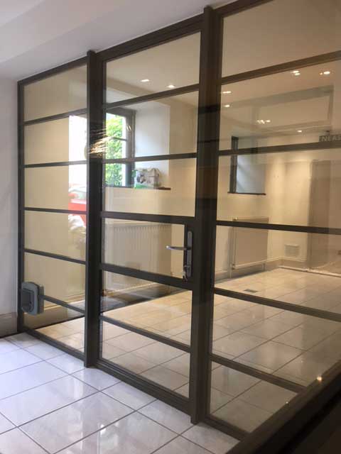 Slimline Aluminium Internal Doors Bradford